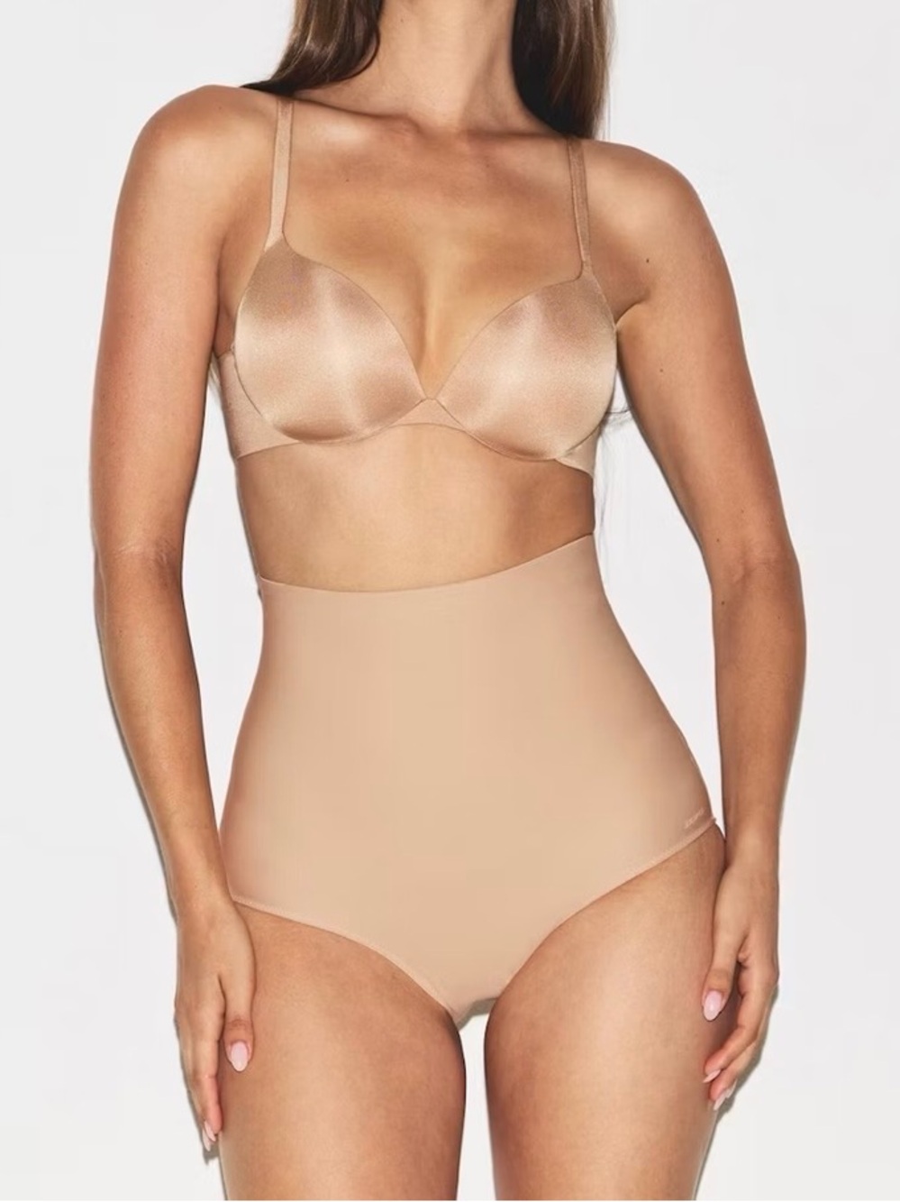 SKIMS Sculpting High-Waist Shaper Brief in Nude